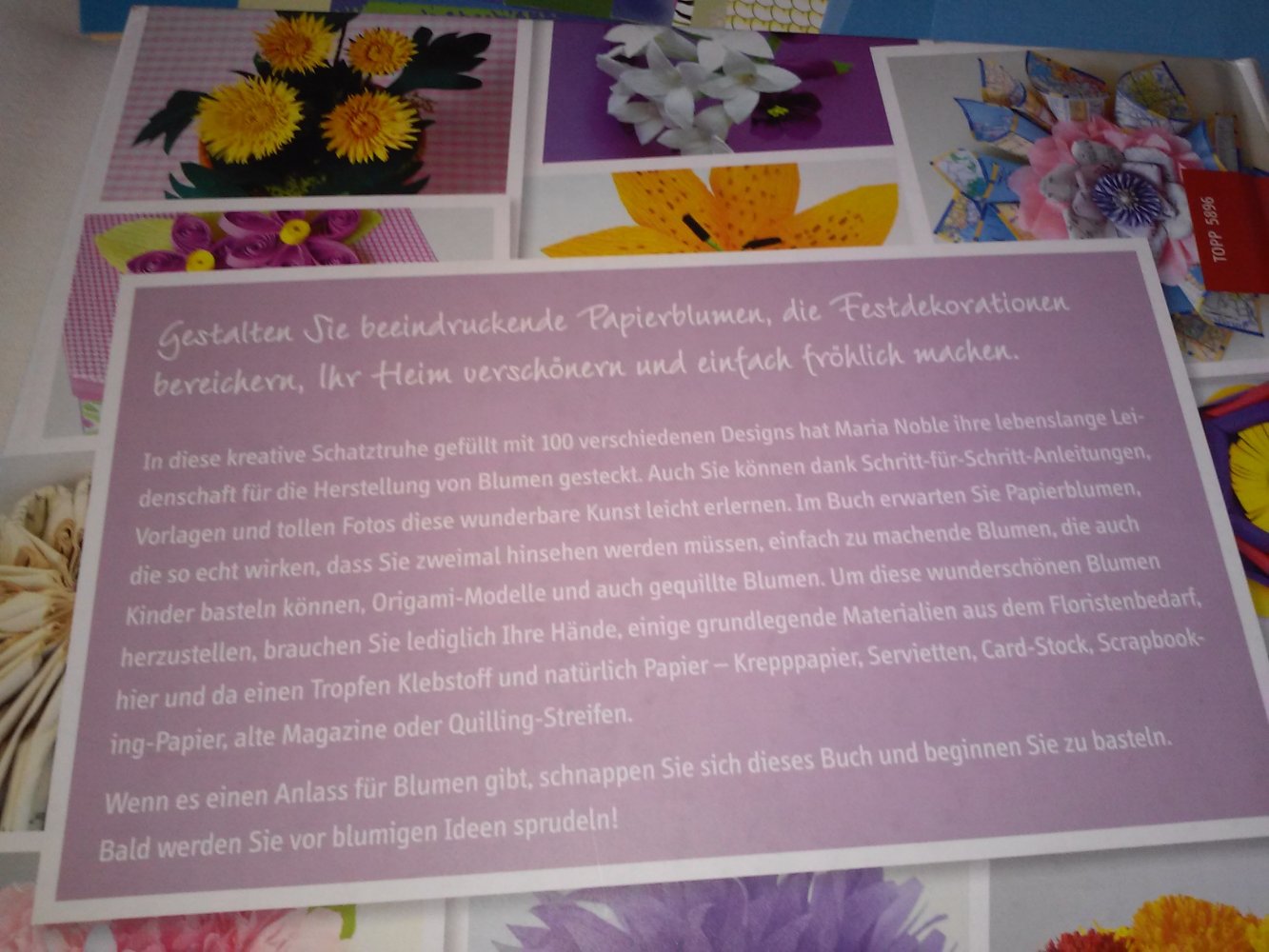 Maria NobleWunderschöne Papierblumen: 100 Ideen (gratis dazu einige bunte Blätter)