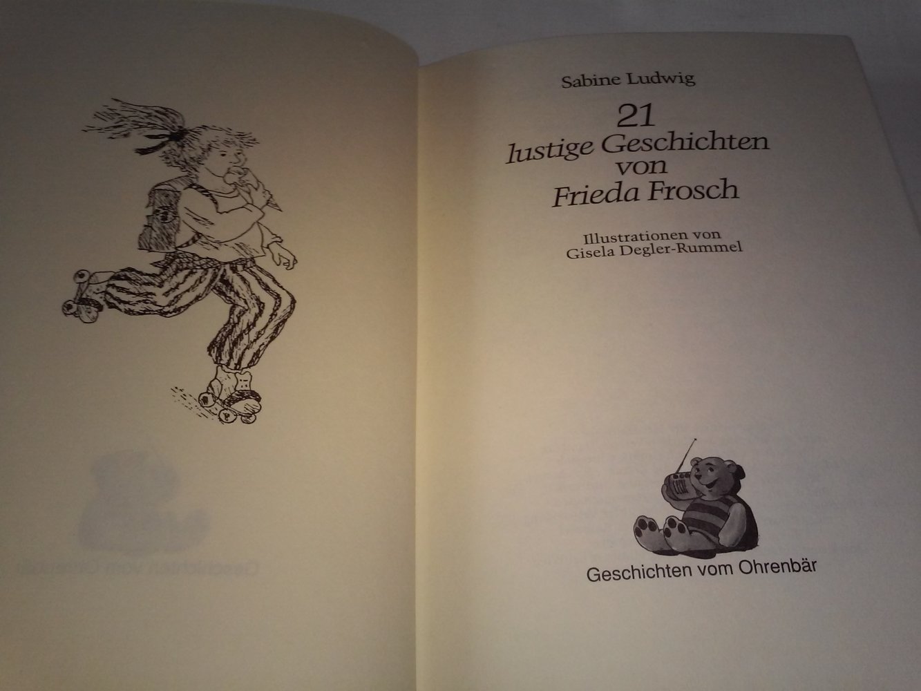 Sabine Ludwig: 21 lustige Geschichten von Frieda Frosch-Kinderbuch alt