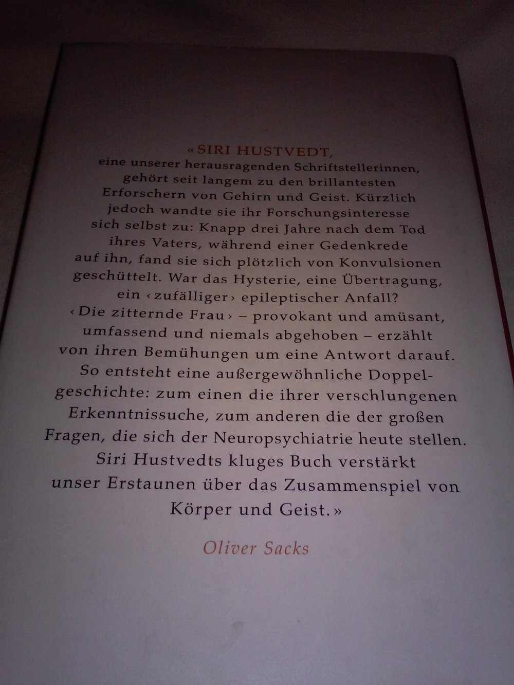 Neu! Siri Hustvedt: Die zitternde Frau: Eine Geschichte meiner Nerven