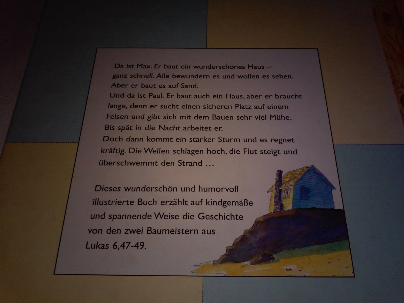 Die Geschichte der zwei Baumeister: Eine Nacherzählung des biblischen Gleichnisses