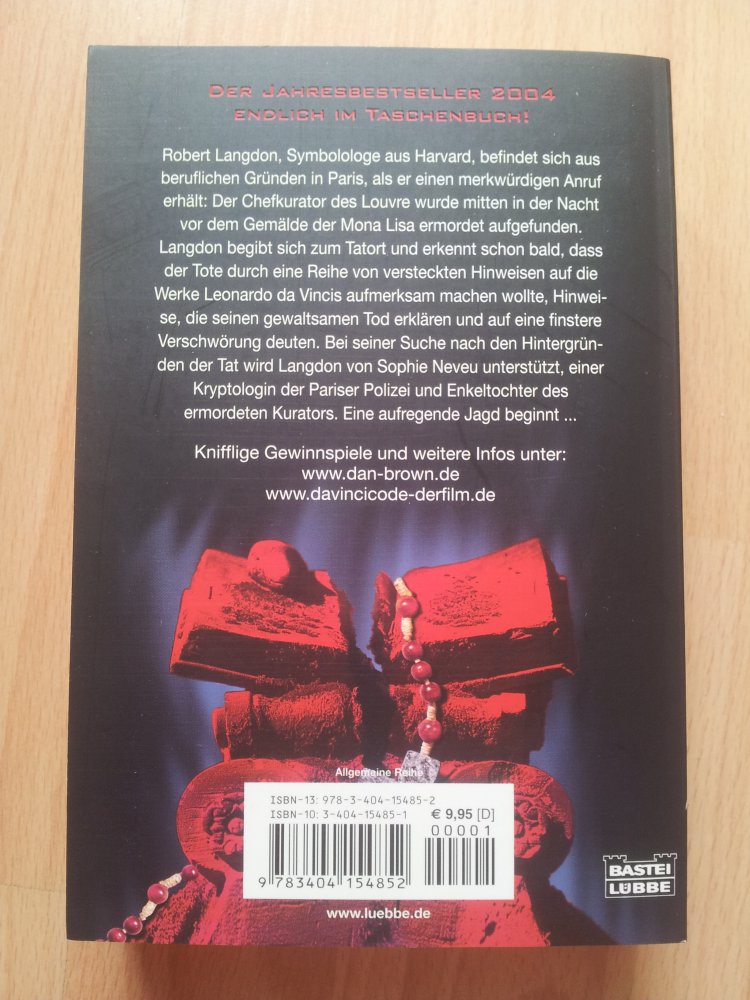 Sakrileg - The Da Vinci Code -  Dan Brown NEU 