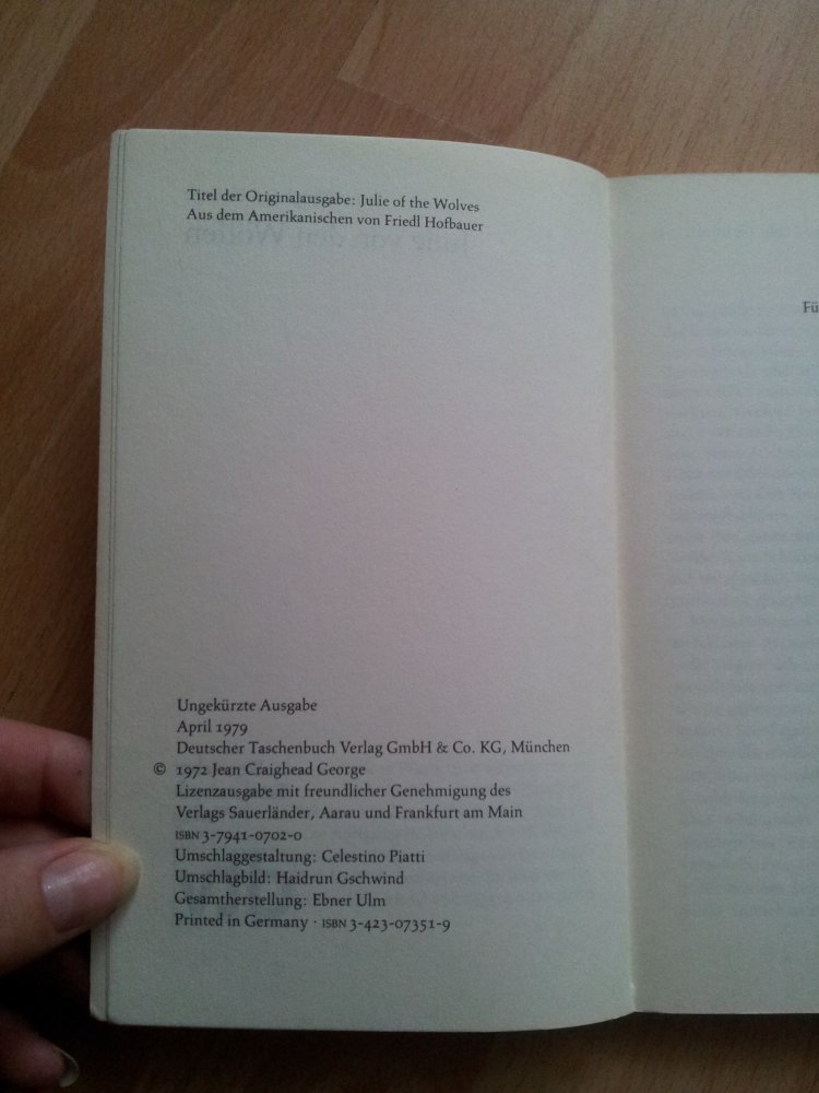 Julie von den Wölfen - Jean Craighead George 