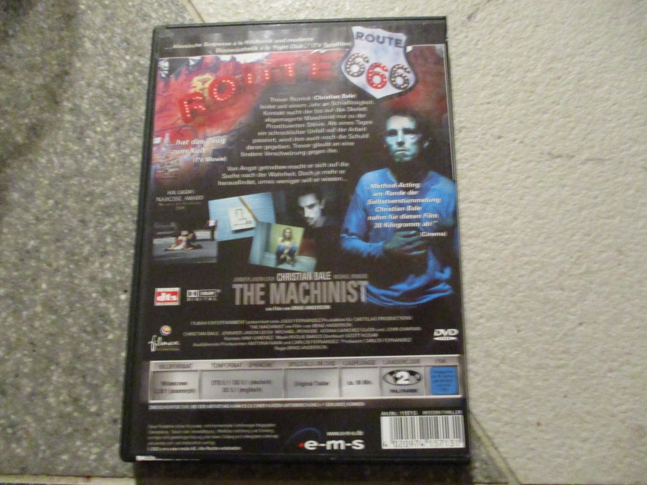 sehr guter zustand.dvd film,the machinist