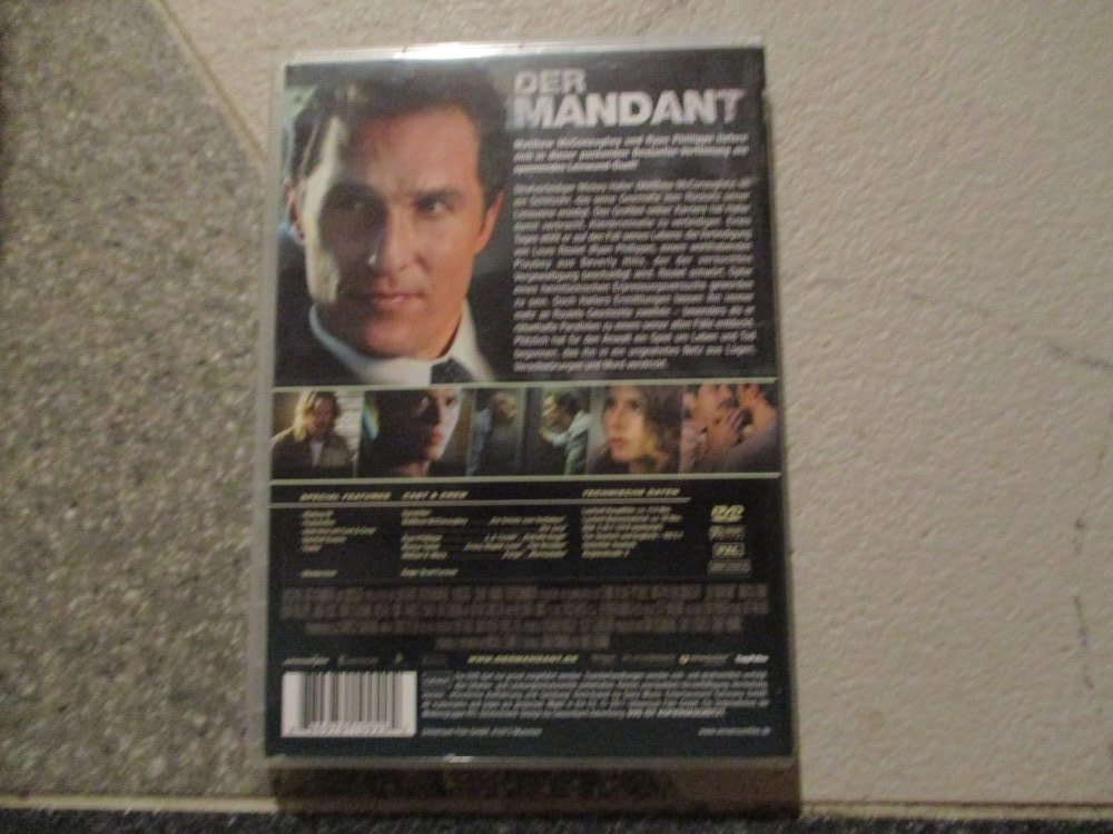 dvd film,der mandant,ab 12 jahre.sehr guter zustand.