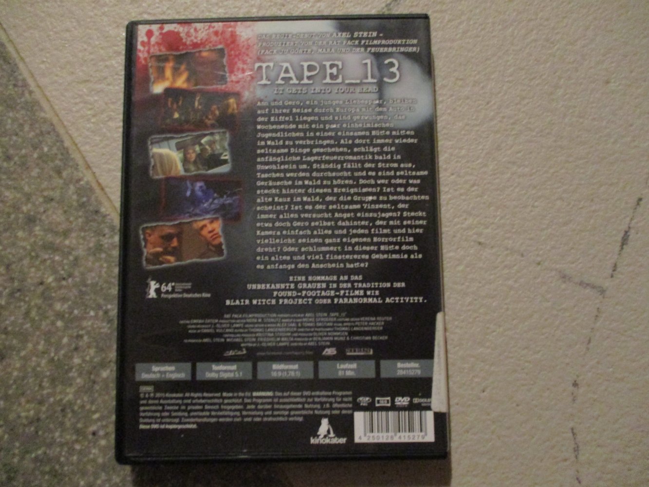 dvd horror film,tape 13