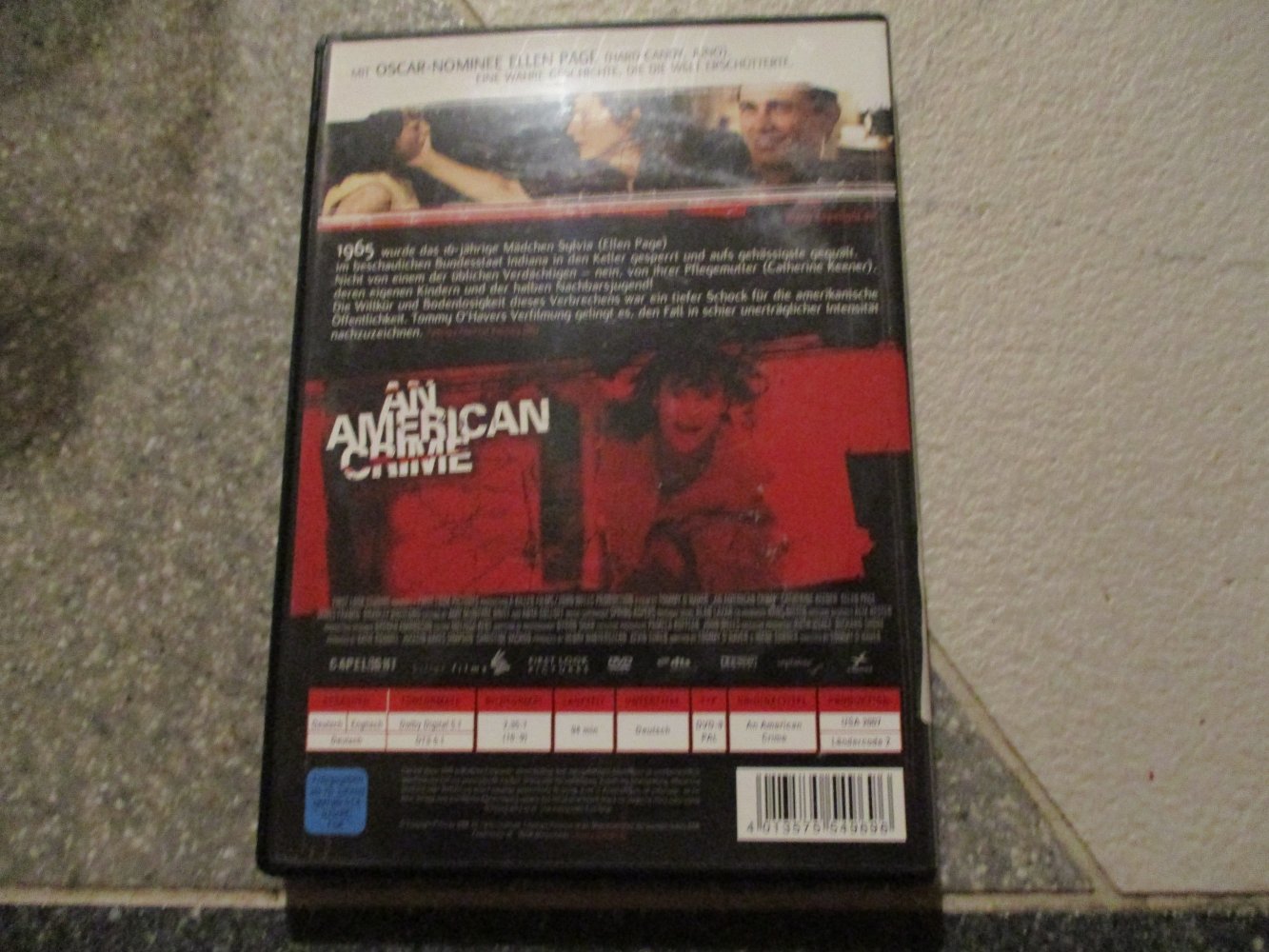 dvd horror film,an american crime.sehr guter zustand