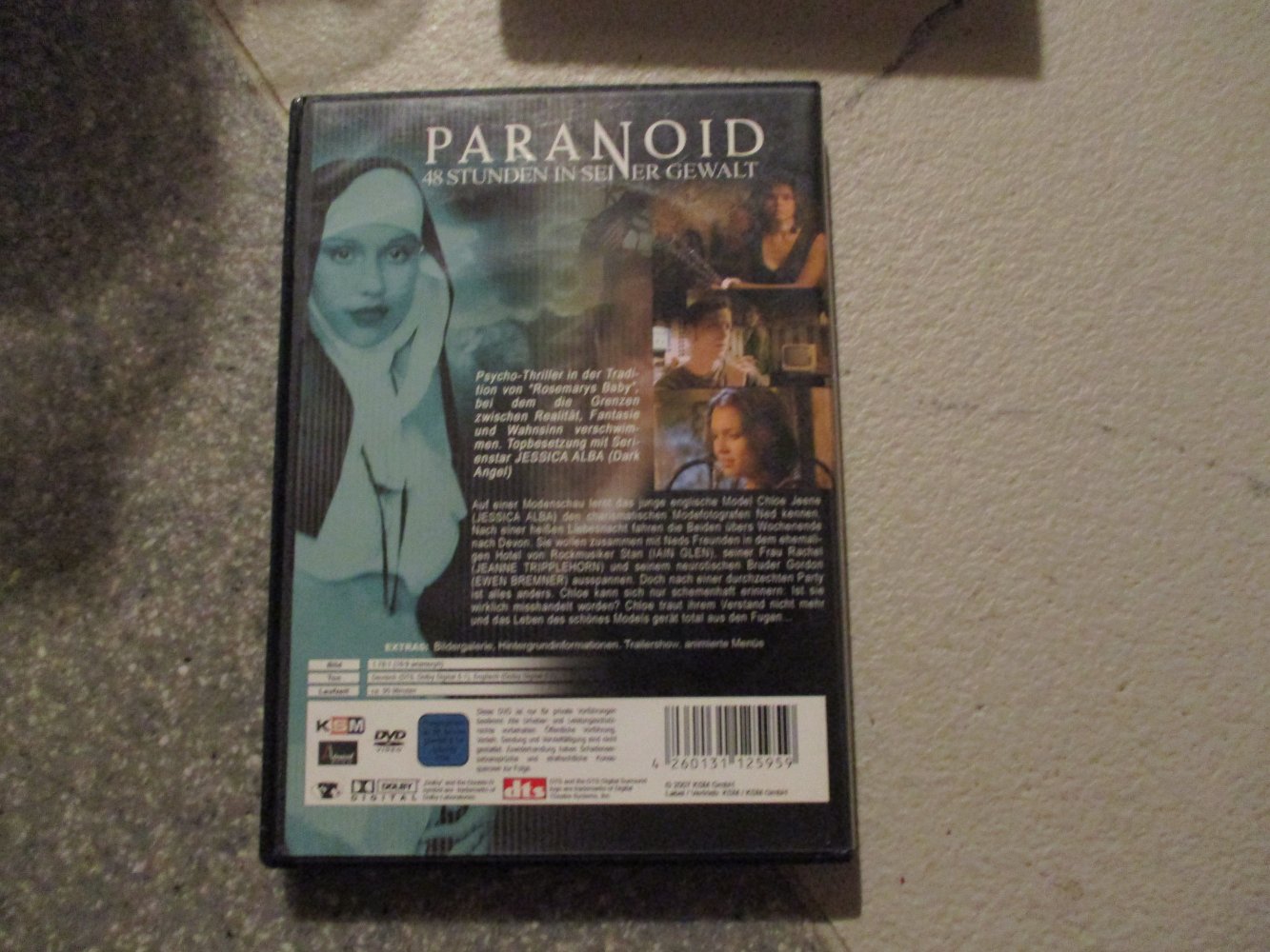 dvd psycho-thriller,paranoid,sehr guter zustand