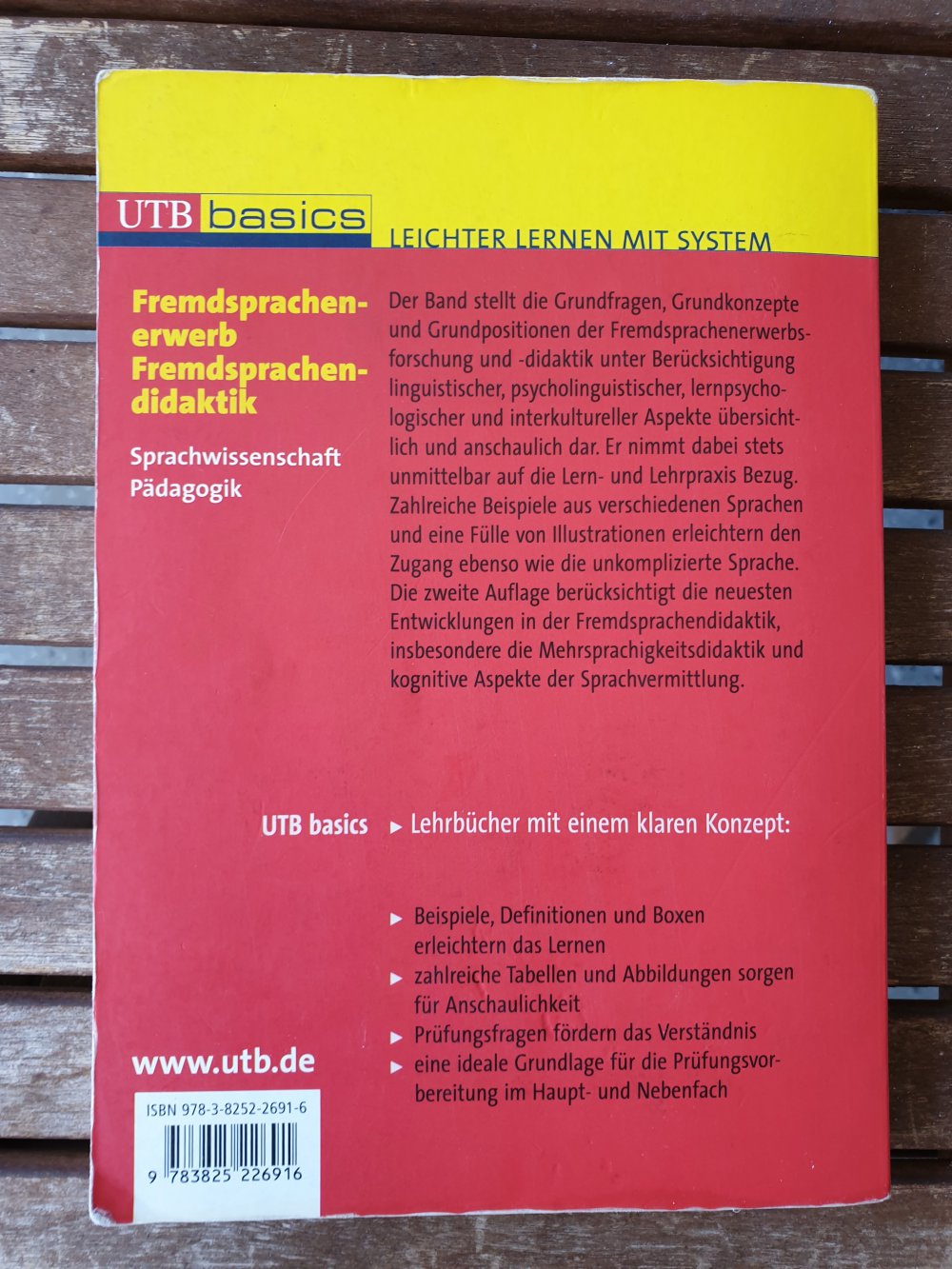 Roche, Jörg: Fremdsprachenerwerb - Fremdsprachendidaktik