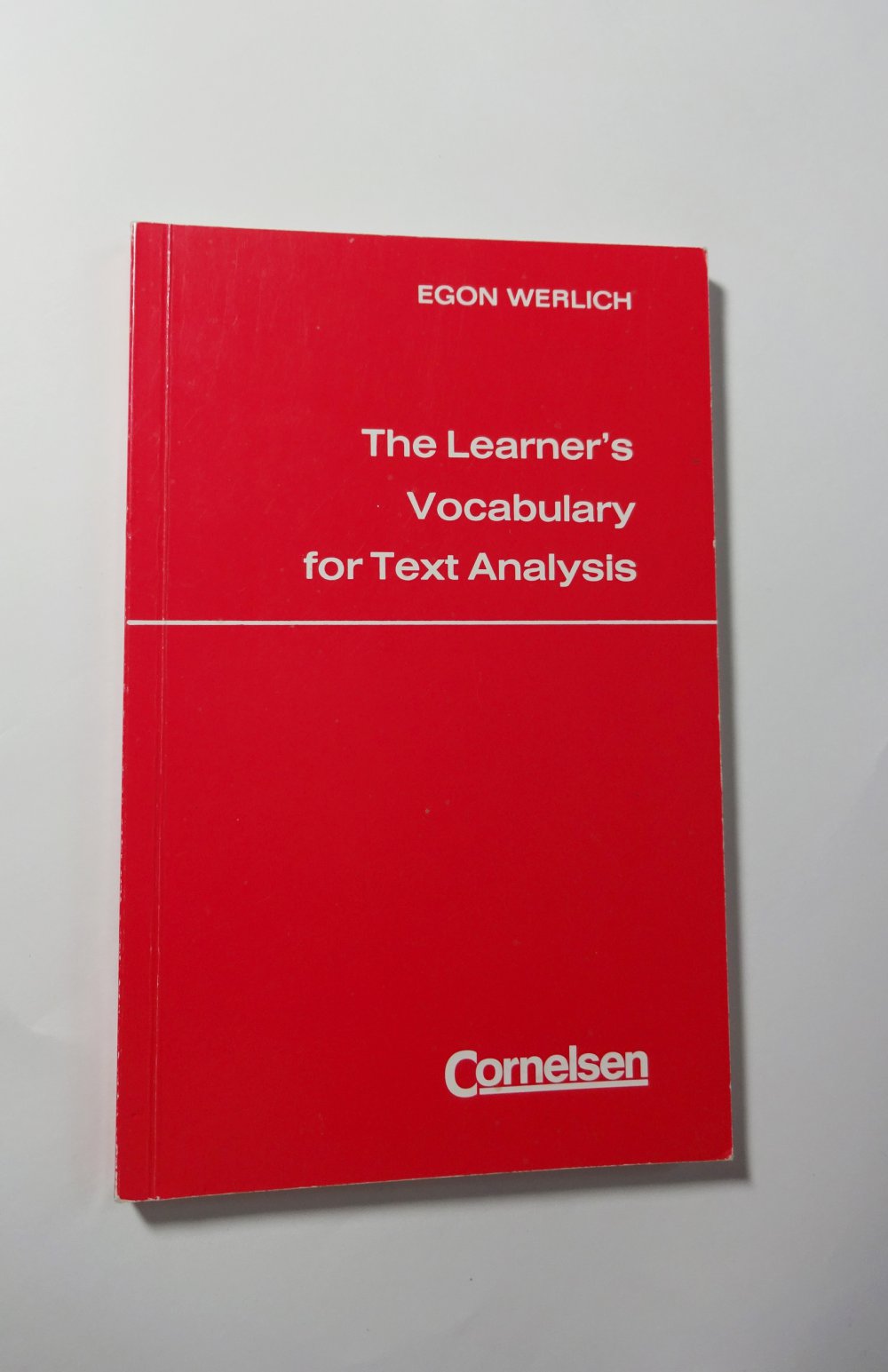 The Learner's Vocabulary for Text Analysis
