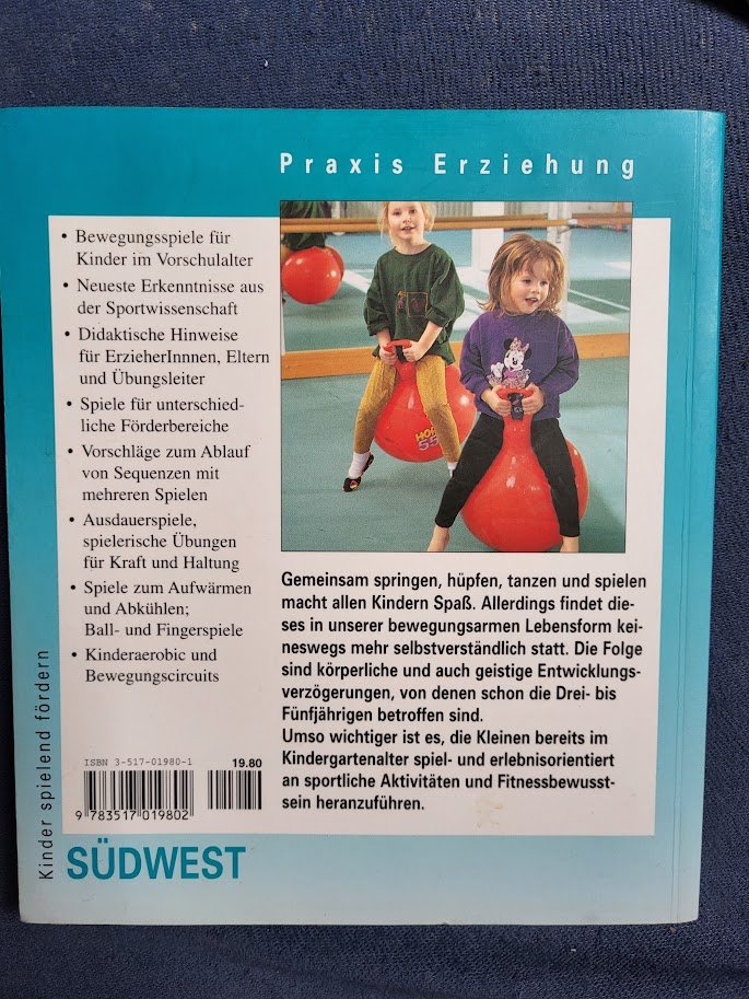 buch sport und Spass im Kinergartem 