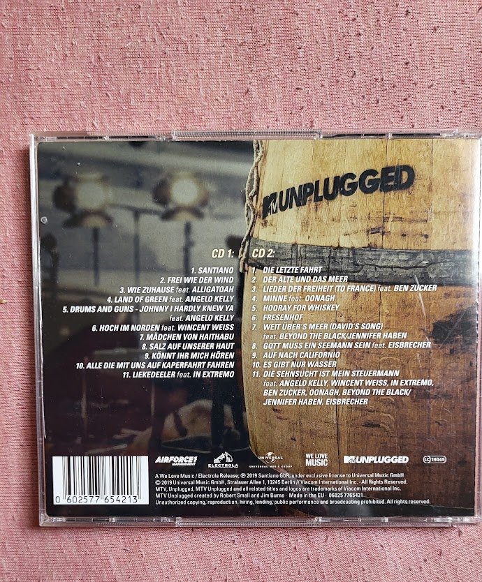 CD SAntiano MTV unplugged wie neu