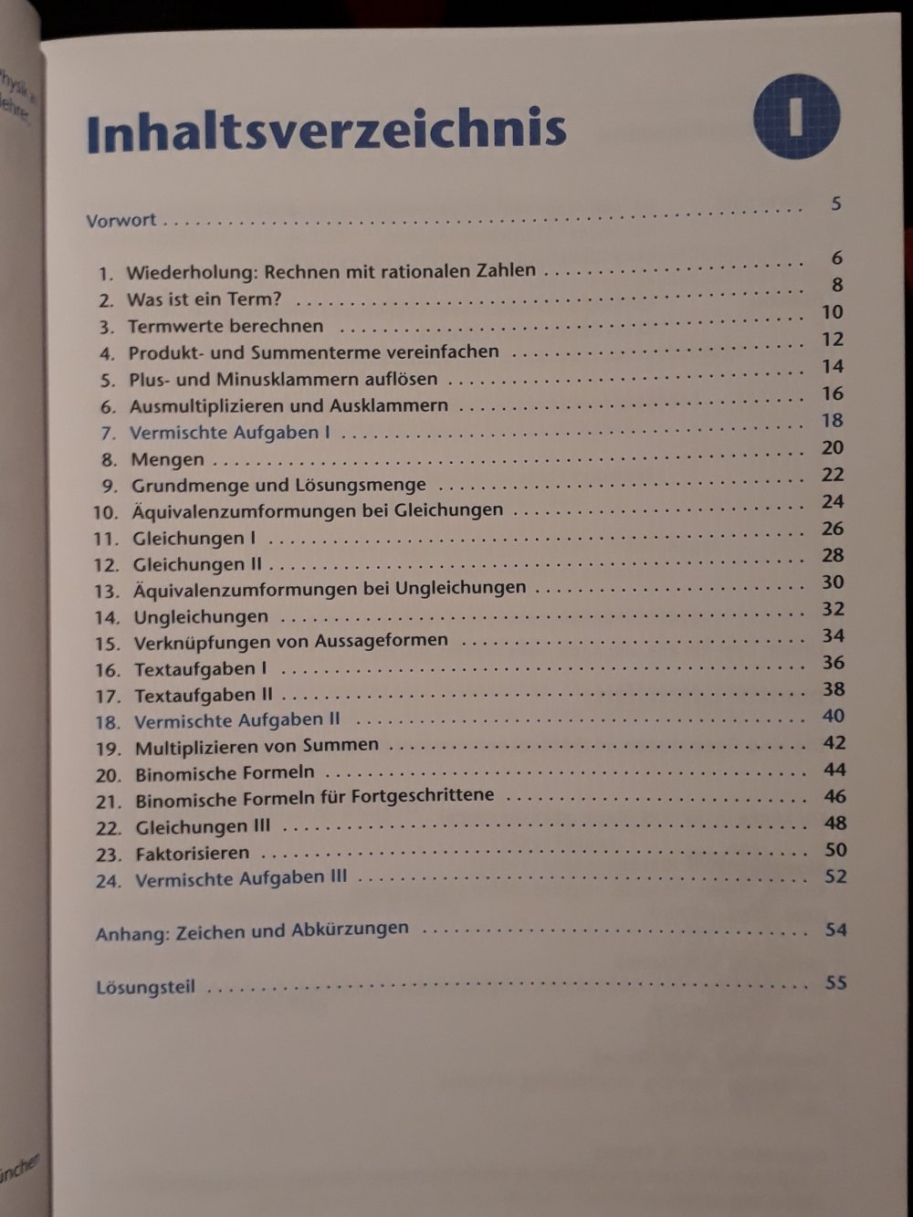 Mathe Lernbuch für die 7. und 8. Klasse