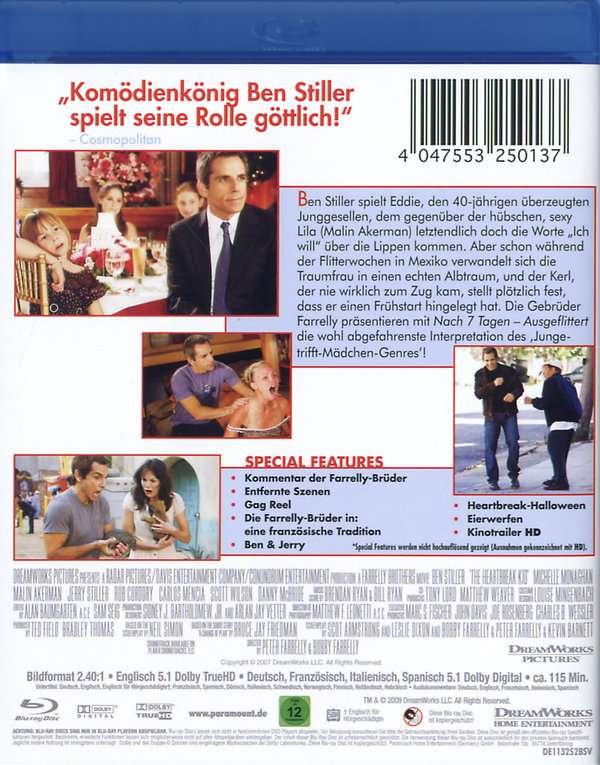NACH 7 TAGEN AUSGEFLITTERT BLURAY *Komödie*  mit  BEN STILLER