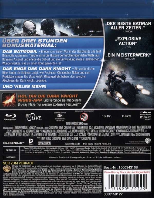 Batman, The Dark Knight, - rises