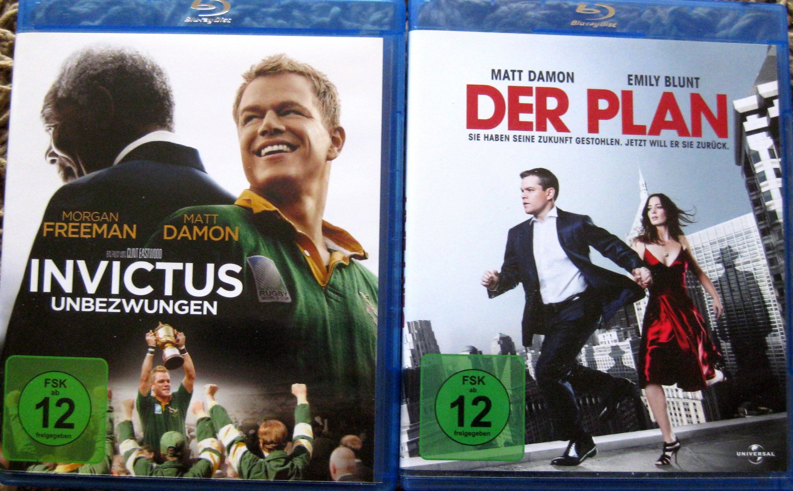 2 x MATT DAMON  BLU-RAYS ...spannend + romantisch