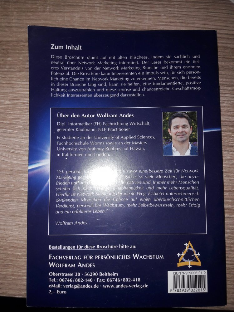 Die Kraft von Networking Marketing Vetriebsform für unternehmerisch denkende Menschen von Wolfram Andes