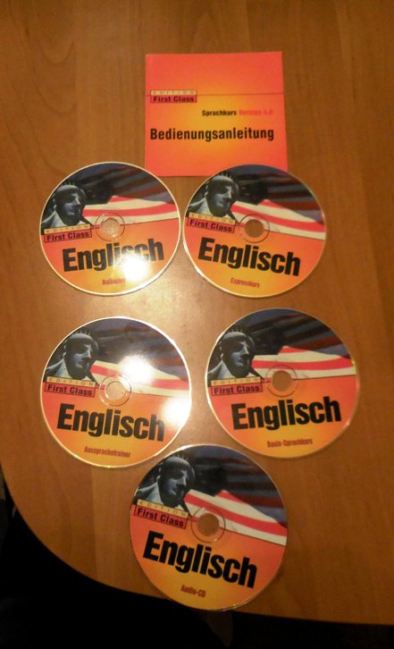First Class Sprachkurs Englisch Version 4.0 (5 CD) 4 CD für PC, 1 Audio-CD