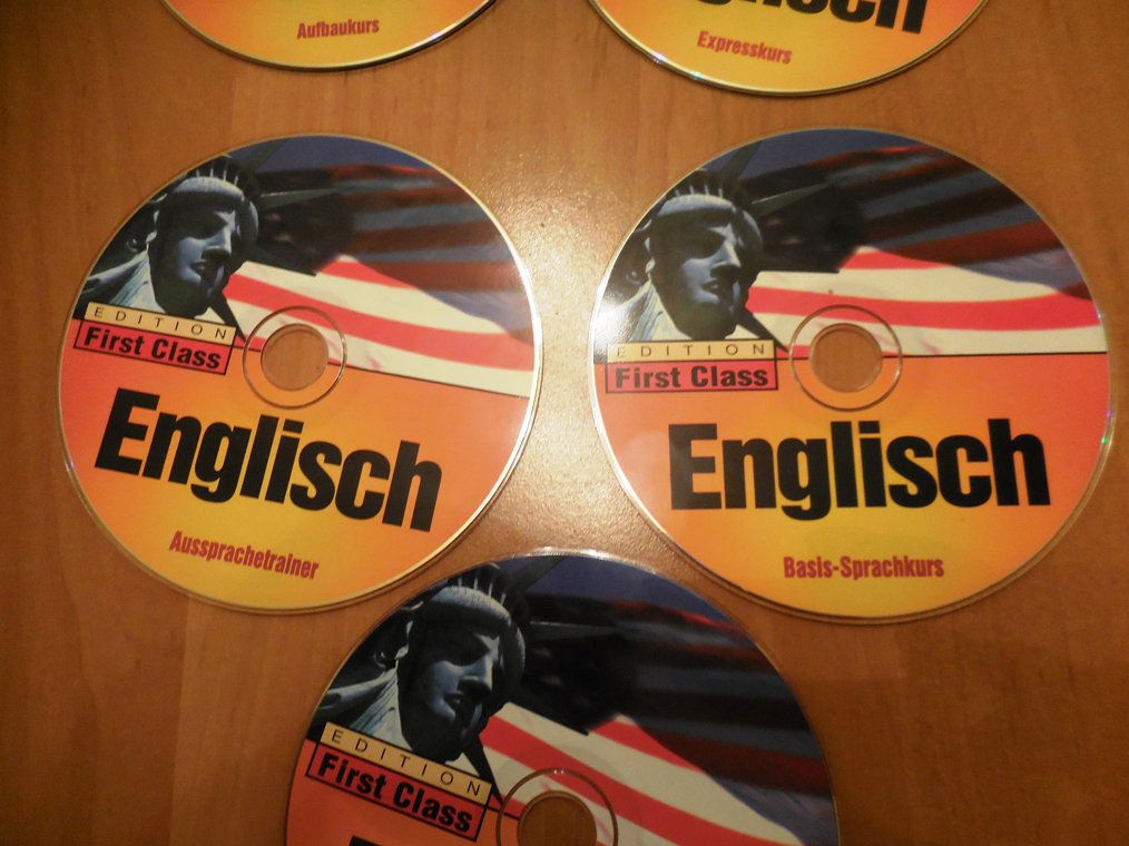 First Class Sprachkurs Englisch Version 4.0 (5 CD) 4 CD für PC, 1 Audio-CD
