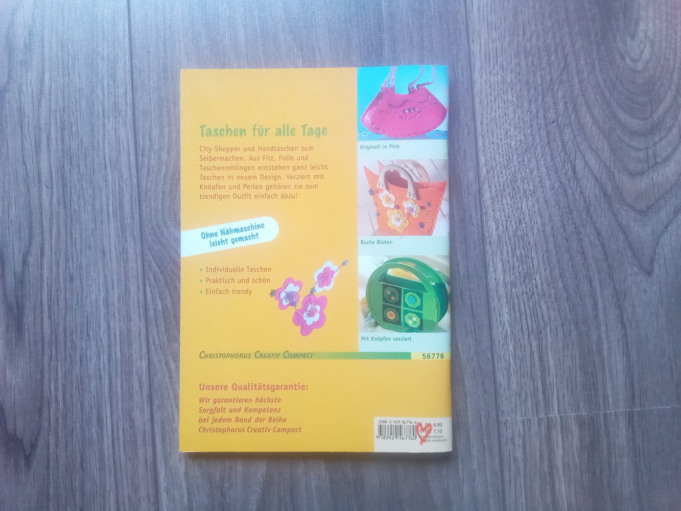 Trend-Taschen aus Filz Christophorus Gudrun hettinger 56778 kreativ compact