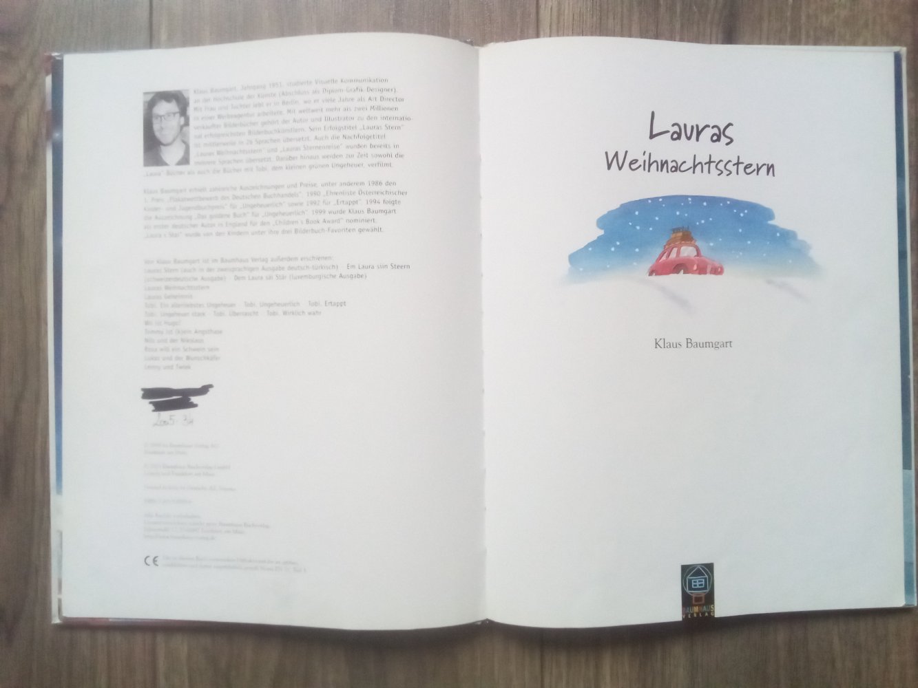 Lauras Weihnachtsstern Klaus Baumgart Baumhaus Verlag Hardcover