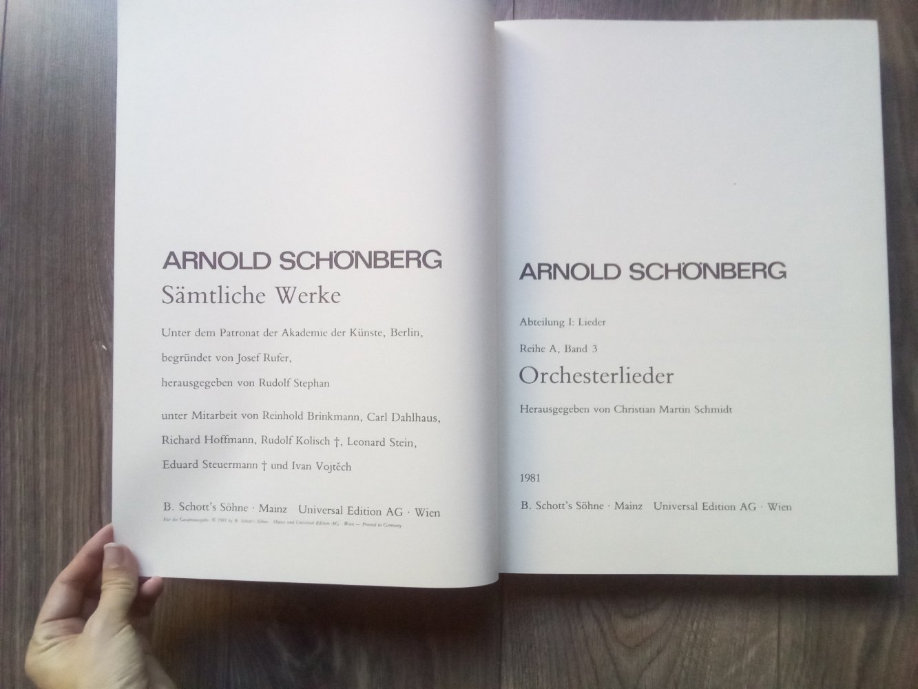 Arnold Schönberg sämtliche Werke Orchesterlieder Reihe A Band 3