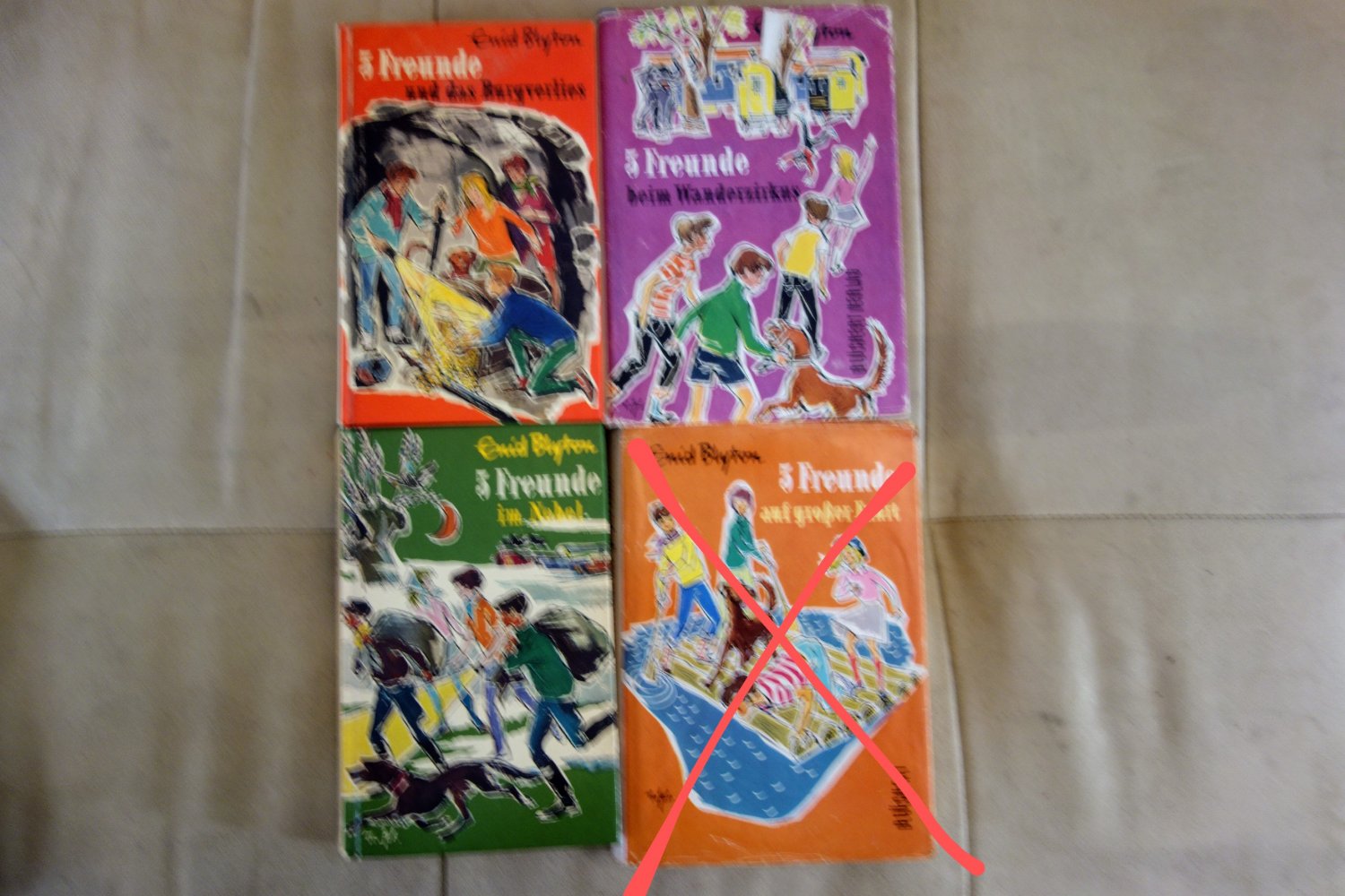 3x Fünf Freunde 50er 60er Jahre Enid Blyton Blüchert Verlag