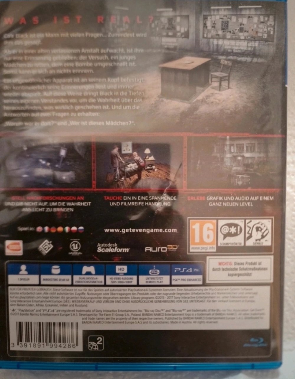 Ps4 get even, playstation spiel