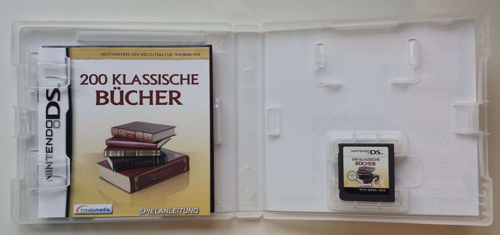 Nintendo DS-Spiel 200 klassische Bücher wie NEU Buch Klassiker
