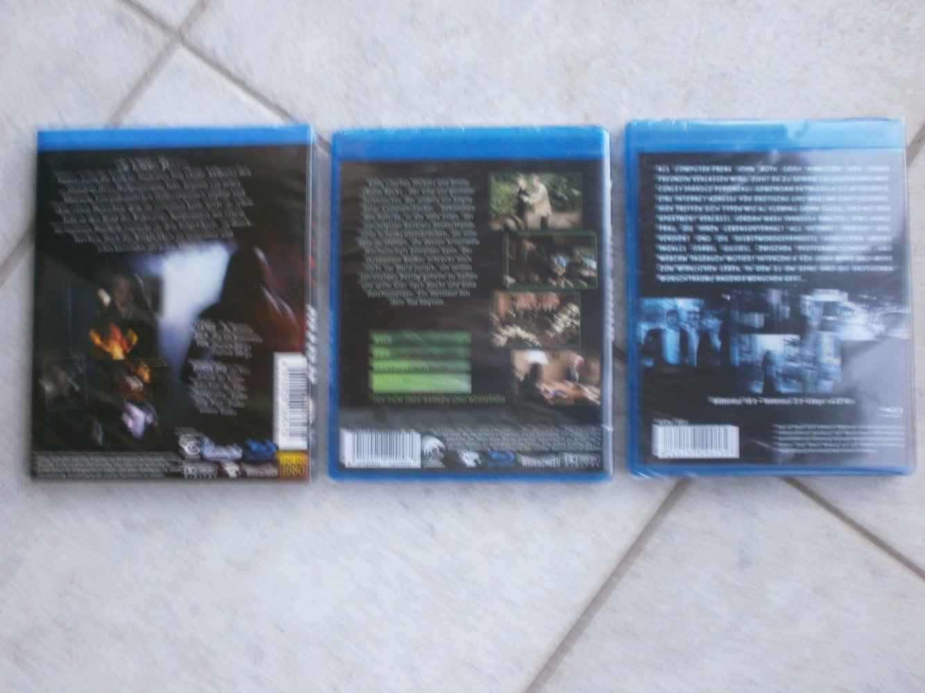 3 DVD Blue-ray Disc - Bad Bank, Strip Mind, ON_LINE OVP