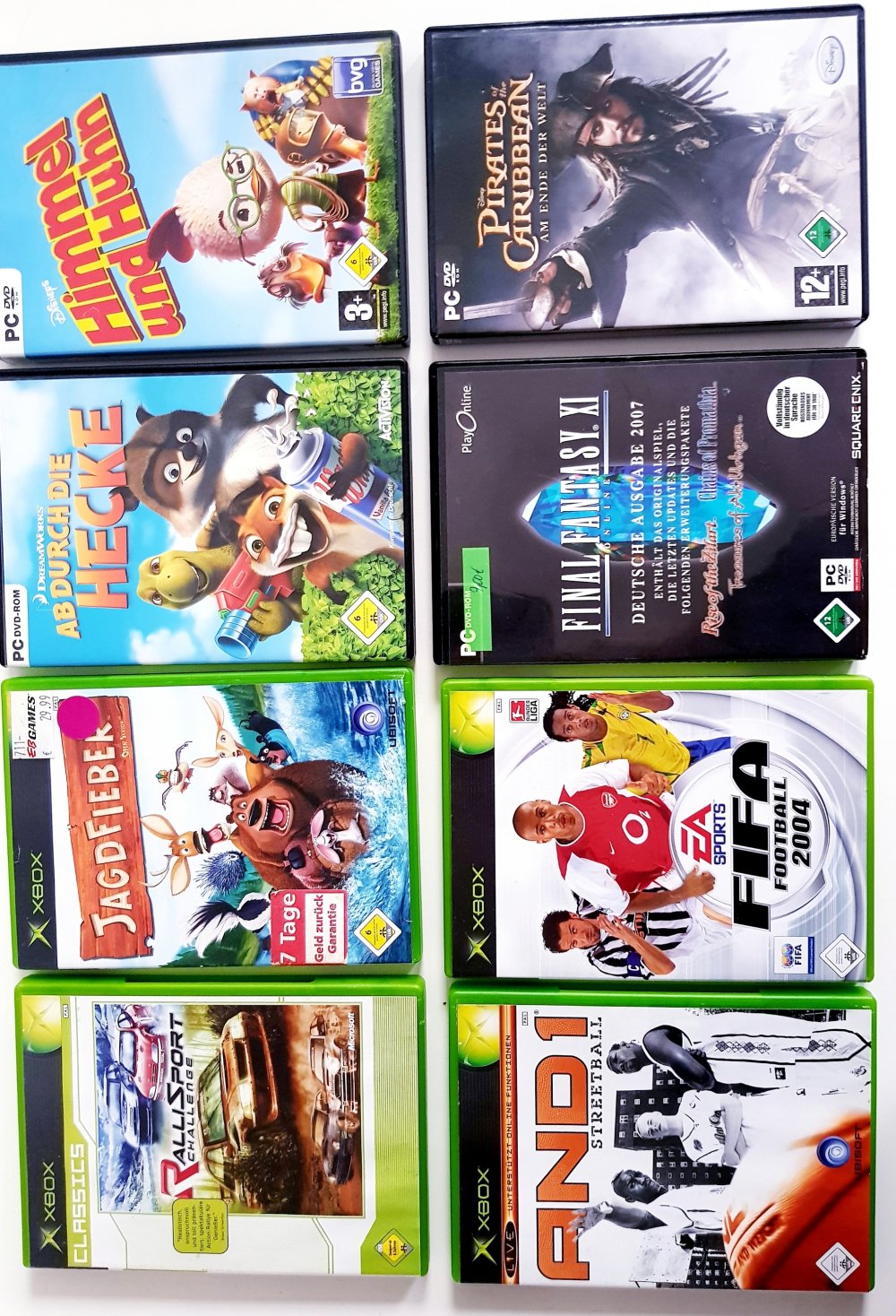 Kinder DVDs 4Stück & 4 X Box gemischt usw. TOP