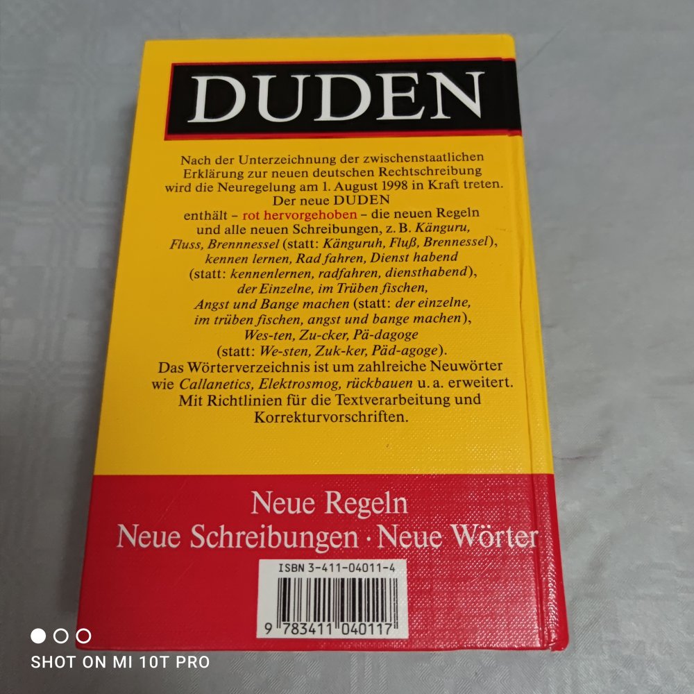 DUDEN - Die deutsche Rechtschreibung