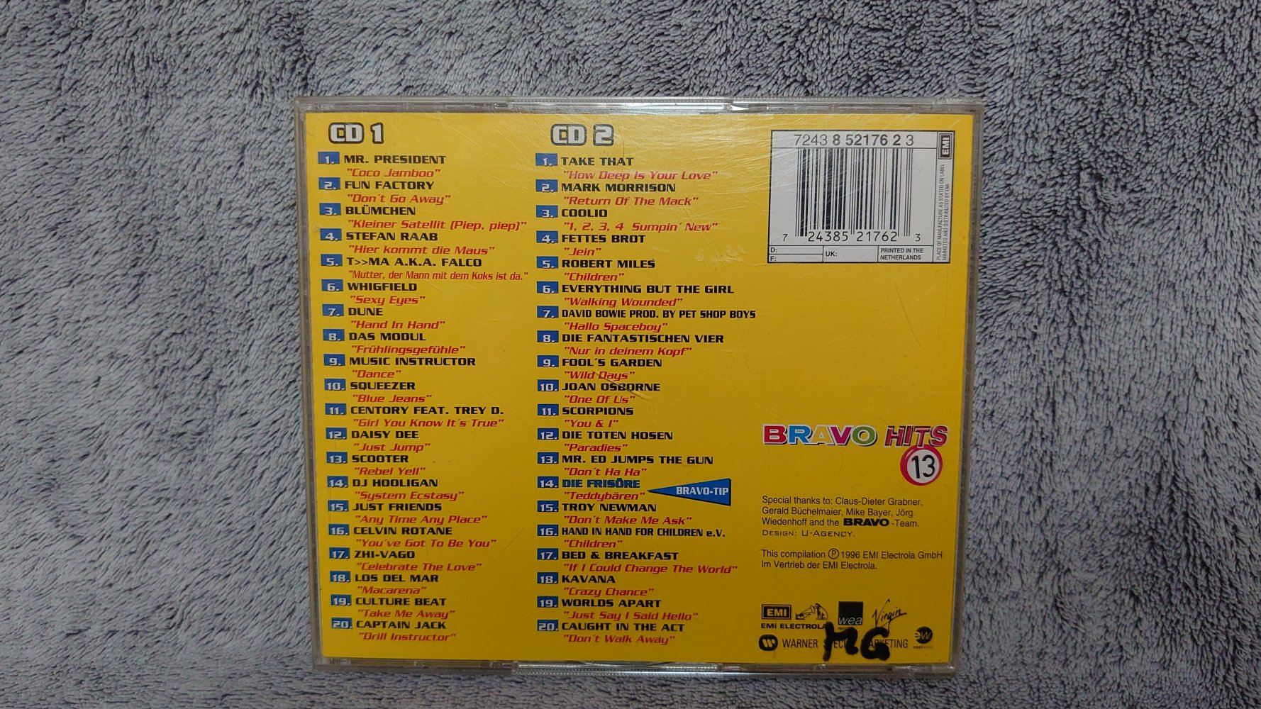 CD  Bravo Hits  13 1996 Vintage 