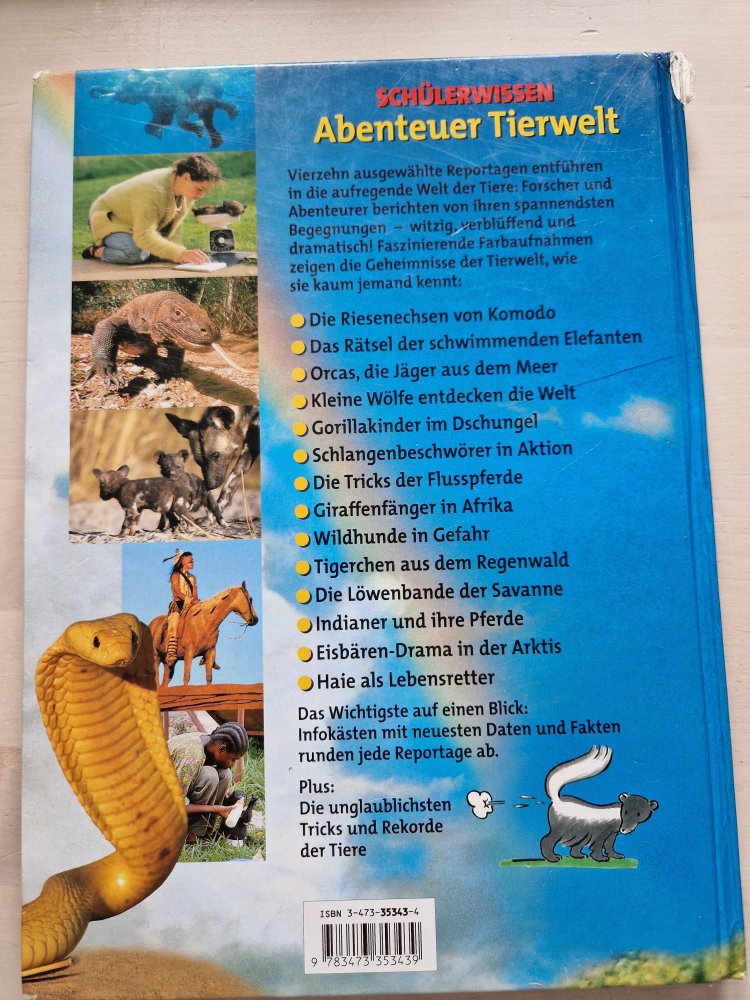 Schülerwissen - Abenteuer Tierwelt 