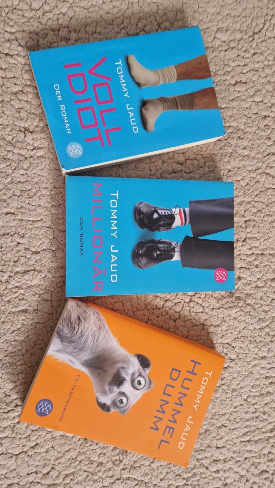 Bücherpaket Tommy Jaud - Vollidiot 1998, Hummeldumm 2010, Millionär 2001 | Taschenbuch - #2ndchancebooks