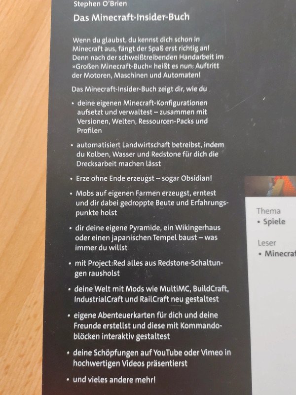 Das Minecraft Insider Buch