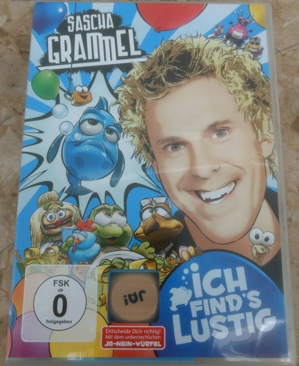 Sascha Grammel Ich Find's Lustig Doppel-DVD Mit Ja-Nein-Würfel NEU DGS Gebärdensprache 