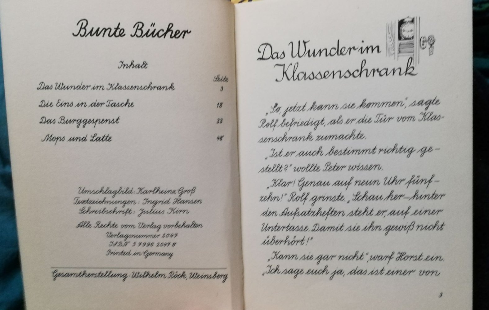 Buch Kinderbuch True Vintage Rund um den Stundenplan Ulrike Karsten