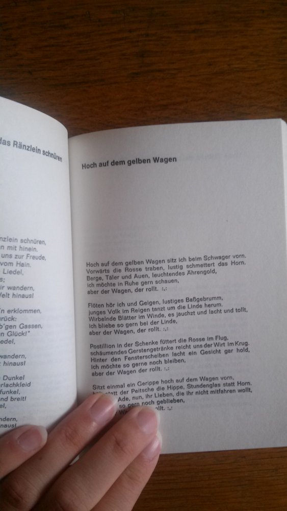Liederbuch, Heft, zu verschenken, verschiedene Lieder
