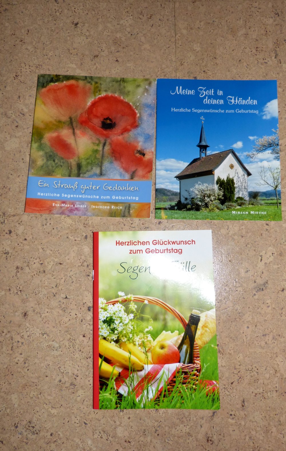 3 Taschenbücher Segenswünsche zum Geburtstag