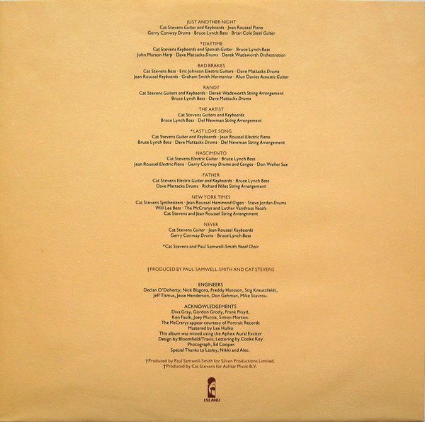 #Cat _Stevens, #vinyl, #back to earth, MINT !