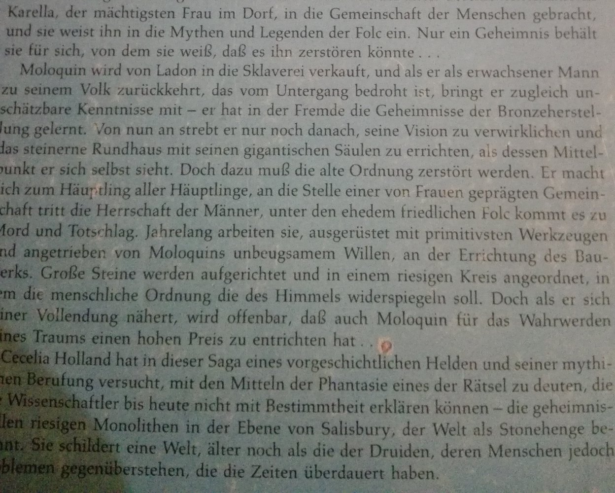 Die Säule des Himmels, Roman