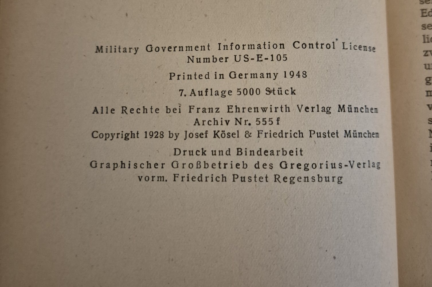 Gertrud von le Fort, Das Schweißtuch der Veronika Teil 1 von 1948