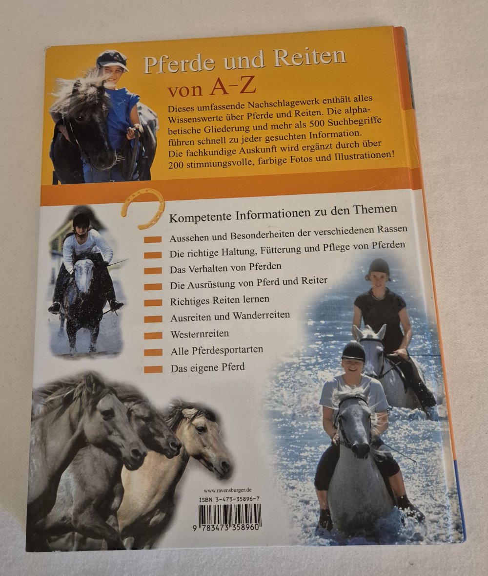Ravensburger Pferde und Reiten von A-Z Festeinband