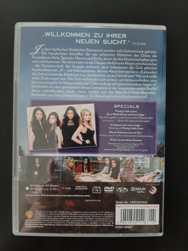 Pretty Little Liars Staffel 1 DVD 
