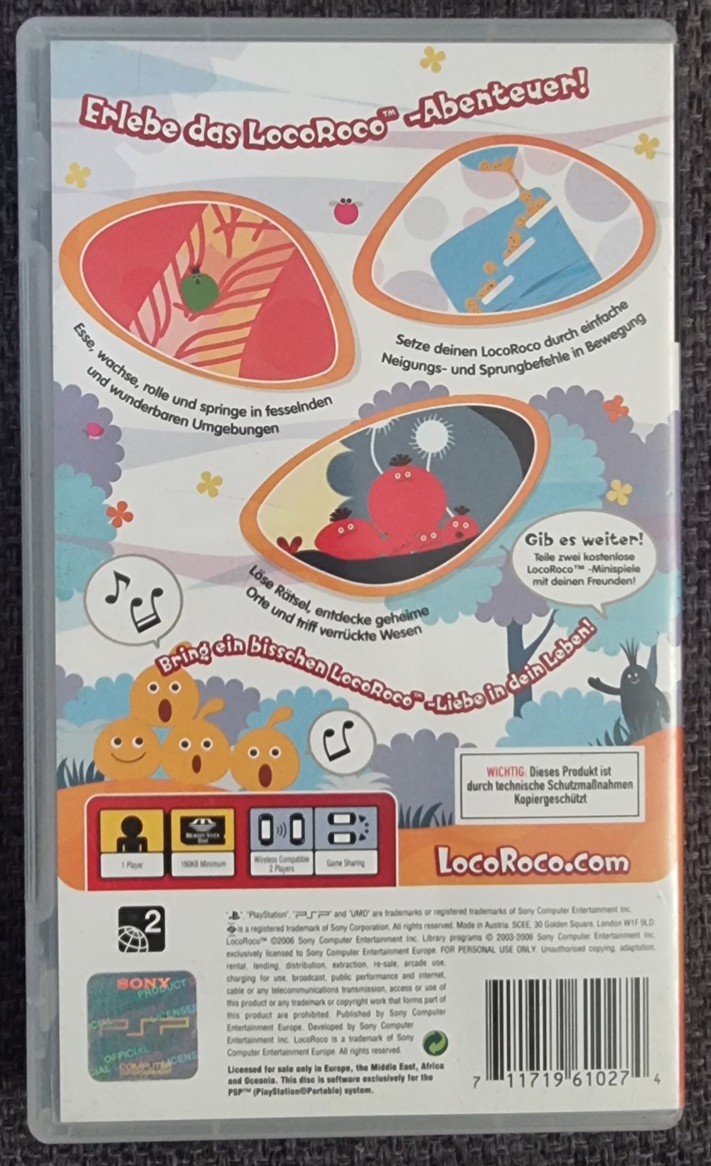 LocoRoco PSP Spiel
