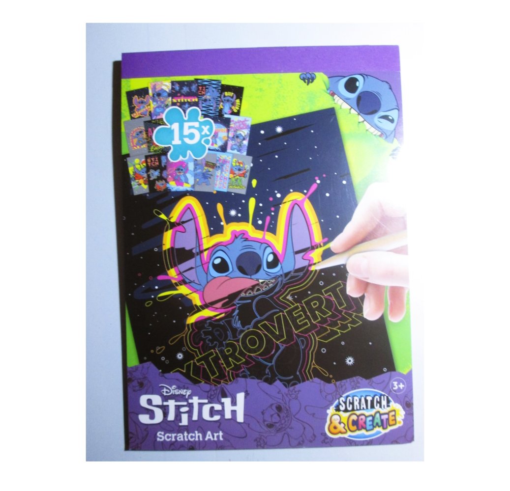 Disney Stitch Kratzbuch Malbuch Neuwertig