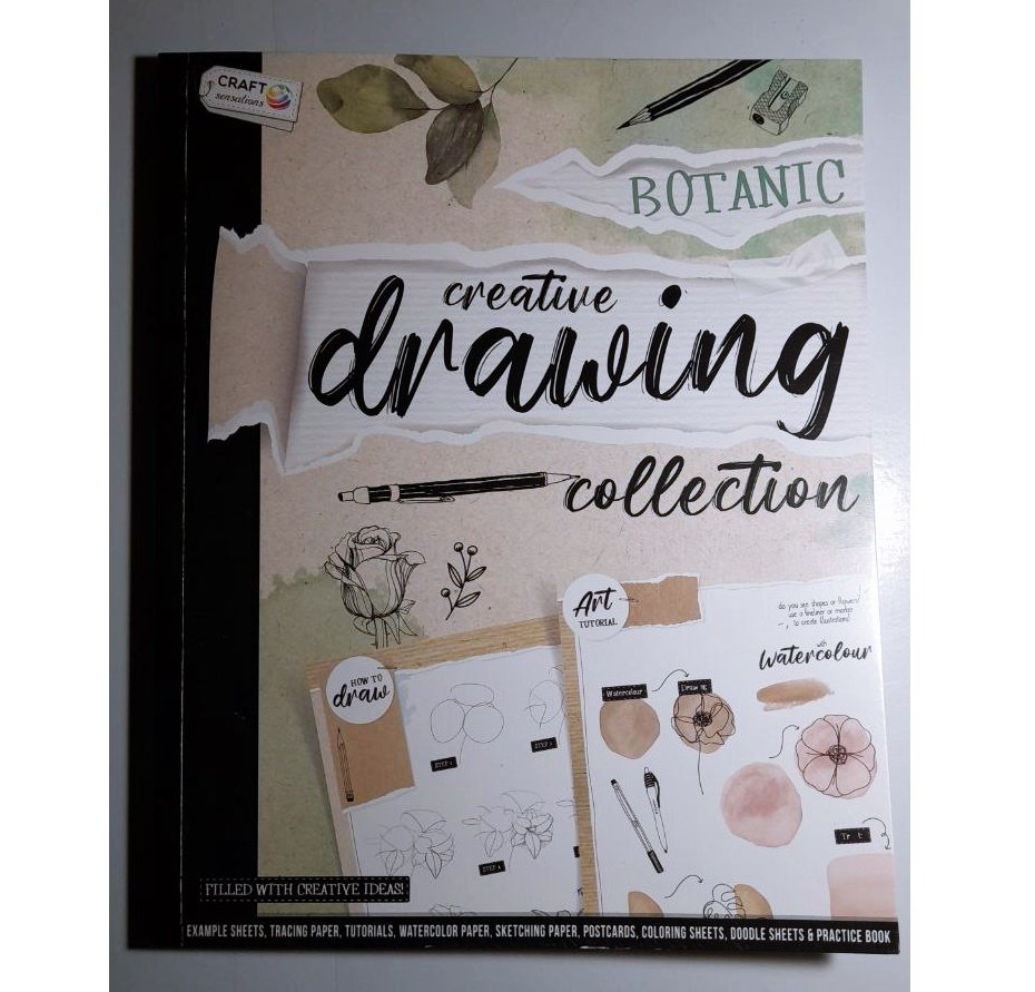 Kreativ Malbuch zum zeichnen und Gestalten Thema Pflanzen Botanic