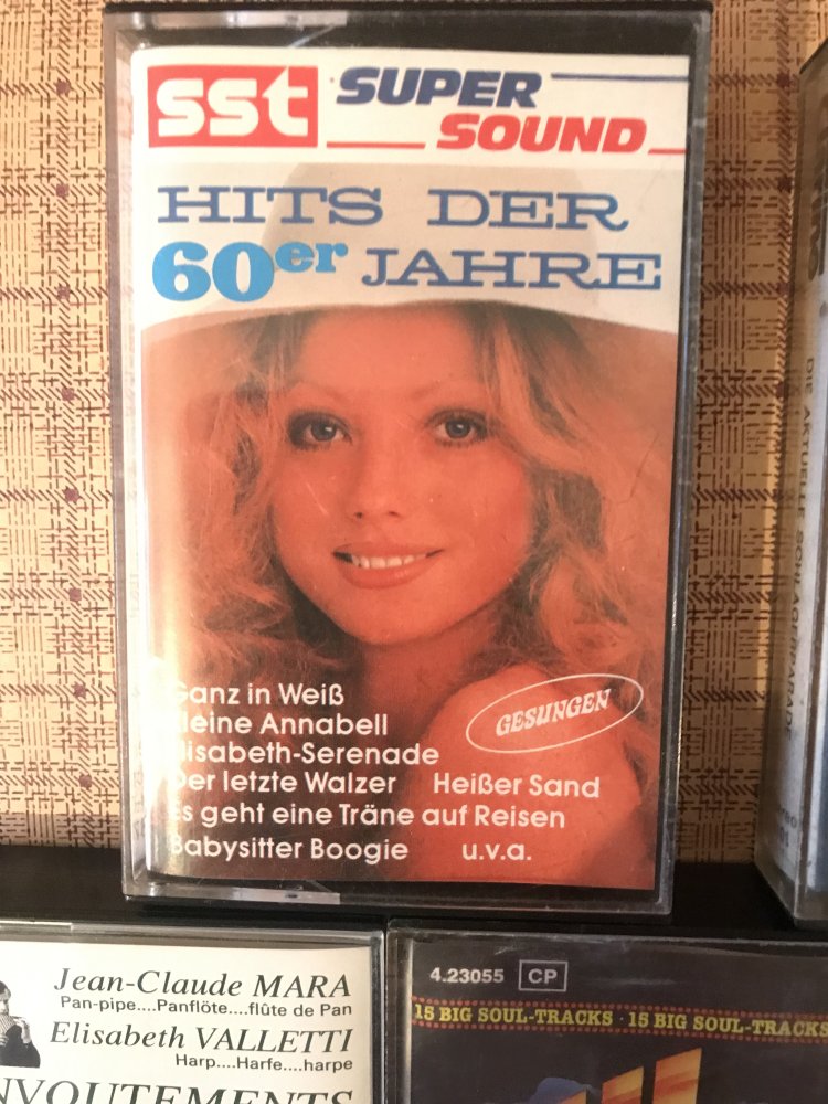 Nostalgie MC alte Musikkassette Cassettenbäner 70er 80ies Hits Soul Melodien Schlager Nostalgie Party Deko used