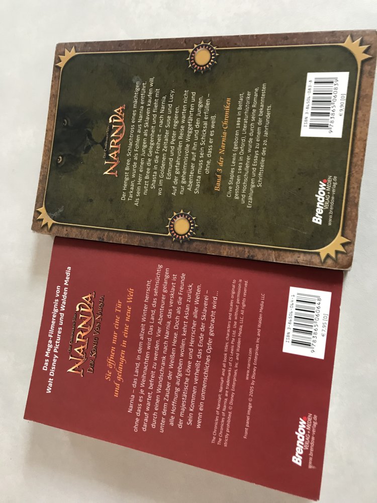 Chroniken von Narnia, Der Ritt nach Narnia, Fantasie Kinderbuch verfilmter Bestseller