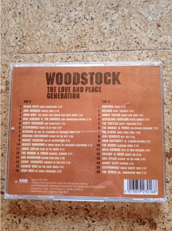 2 CD Woodstock - The Love and Peace Generation